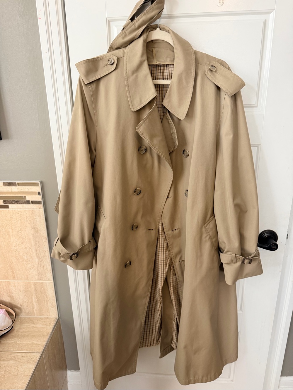 Vintage London Fog Beige Trench Coat - - Picture 2 of 6